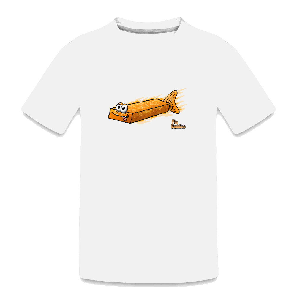 Fischstäbchen - Teenager Premium Bio T-Shirt - Weiß