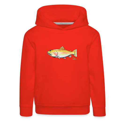 Goldforelle - Kinder und Jugendliche Premium Hoodie - Rot