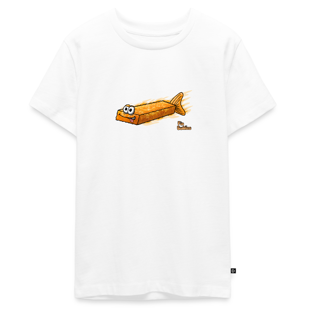 Fischstäbchen - Teenager Premium Bio T-Shirt - Weiß