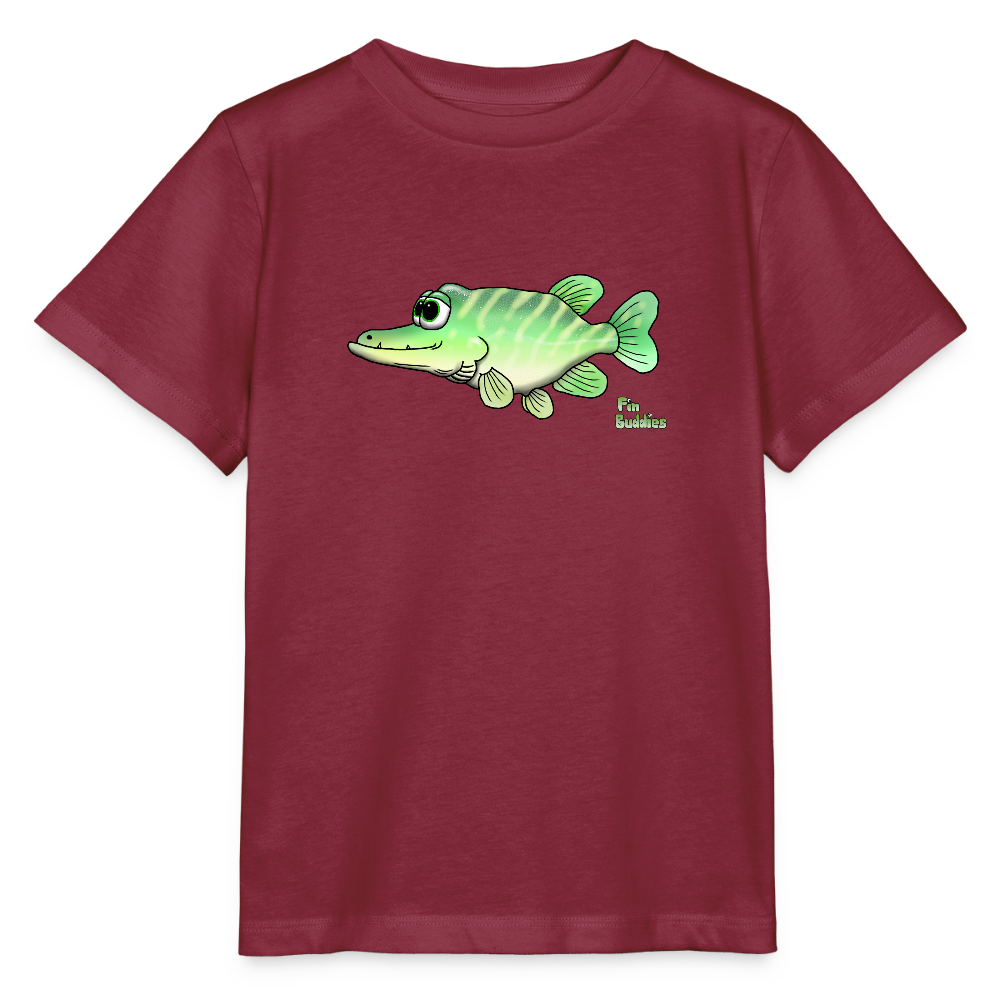 Baby Hecht - Kinder Bio-T-Shirt - Burgunderrot