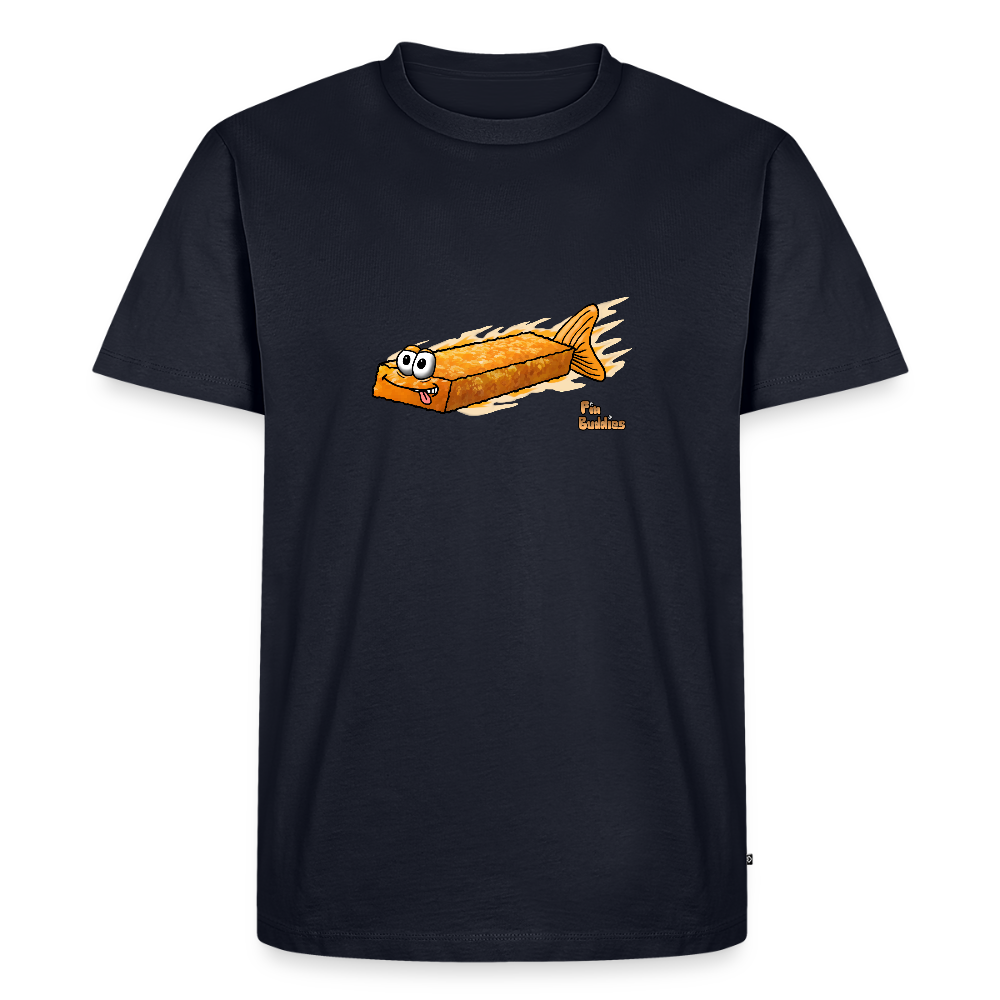 Fischstäbchen Angler T-Shirt Navy – Fin Buddies