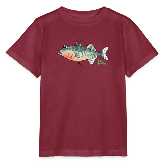Stichling - Kinder Bio T-Shirt - Burgunderrot