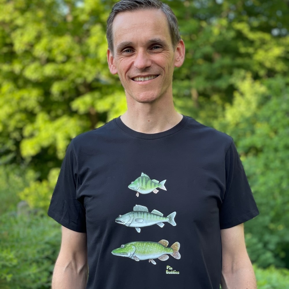 Hecht Zander Barsch Triple - Männer Premium Bio T-Shirt