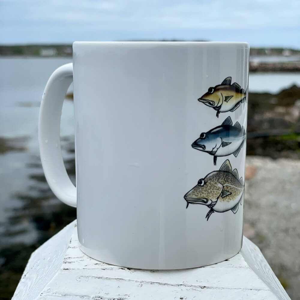 Cabillaud, goberge, mug panoramique