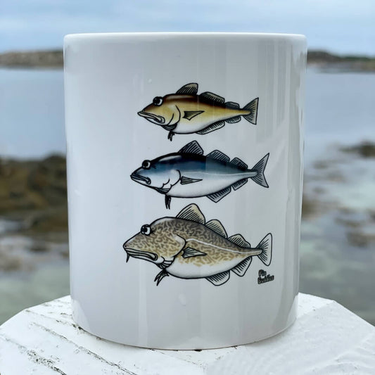 Cabillaud, goberge, mug panoramique
