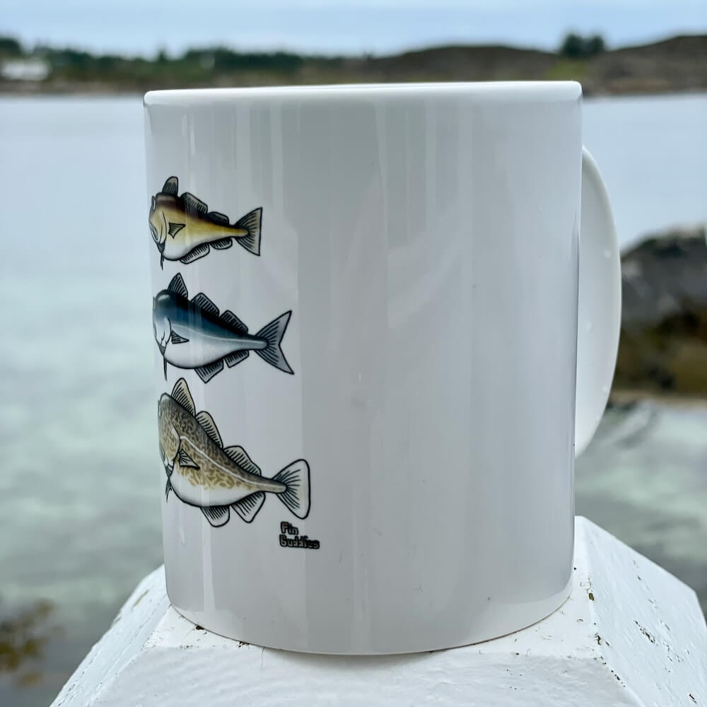 Cabillaud, goberge, mug panoramique