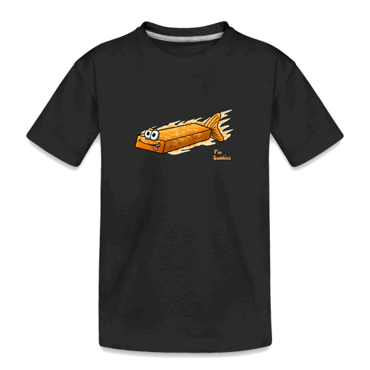 Fischstäbchen - Teenager Premium Bio T-Shirt - Schwarz