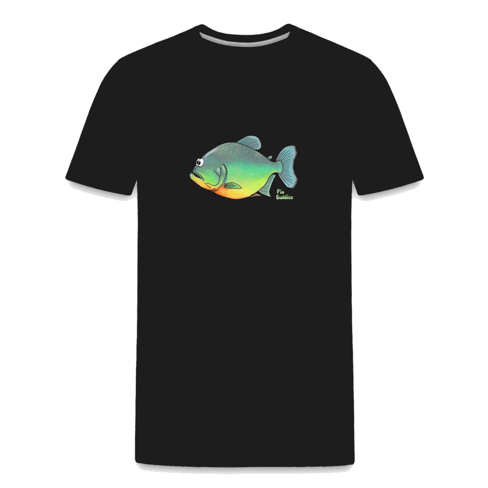 Piranha - Männer Premium Bio T-Shirt - Schwarz