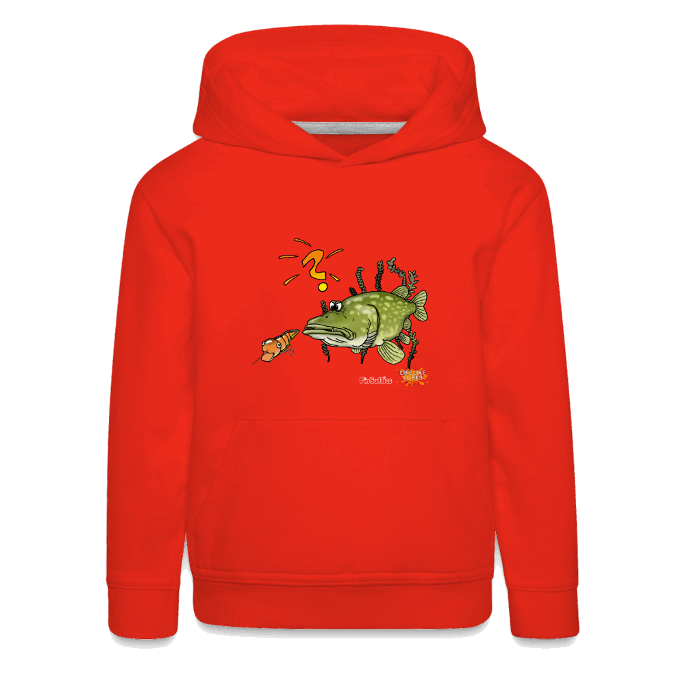 Nessy and the Mom - Kinder und Jugendliche Premium Hoodie - Rot