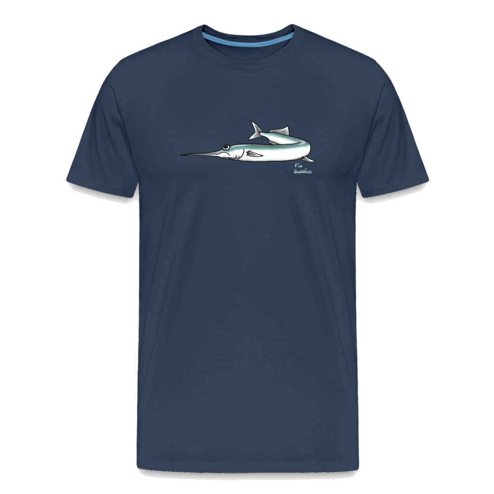 Hornhecht - Männer Premium Bio T-Shirt - Navy