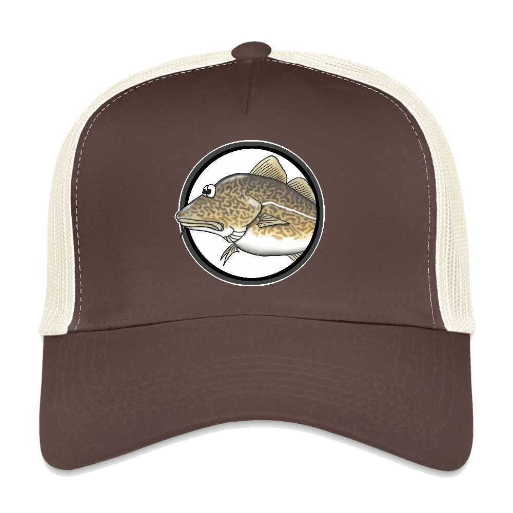 Dorsch im Fokus - Trucker Cap - Braun/Beige