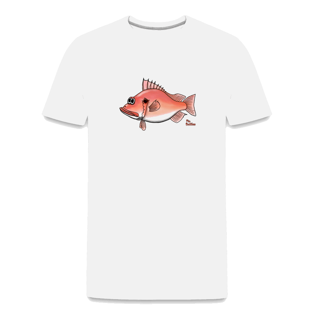 Rotbarsch - Männer Premium Bio T-Shirt - Weiß