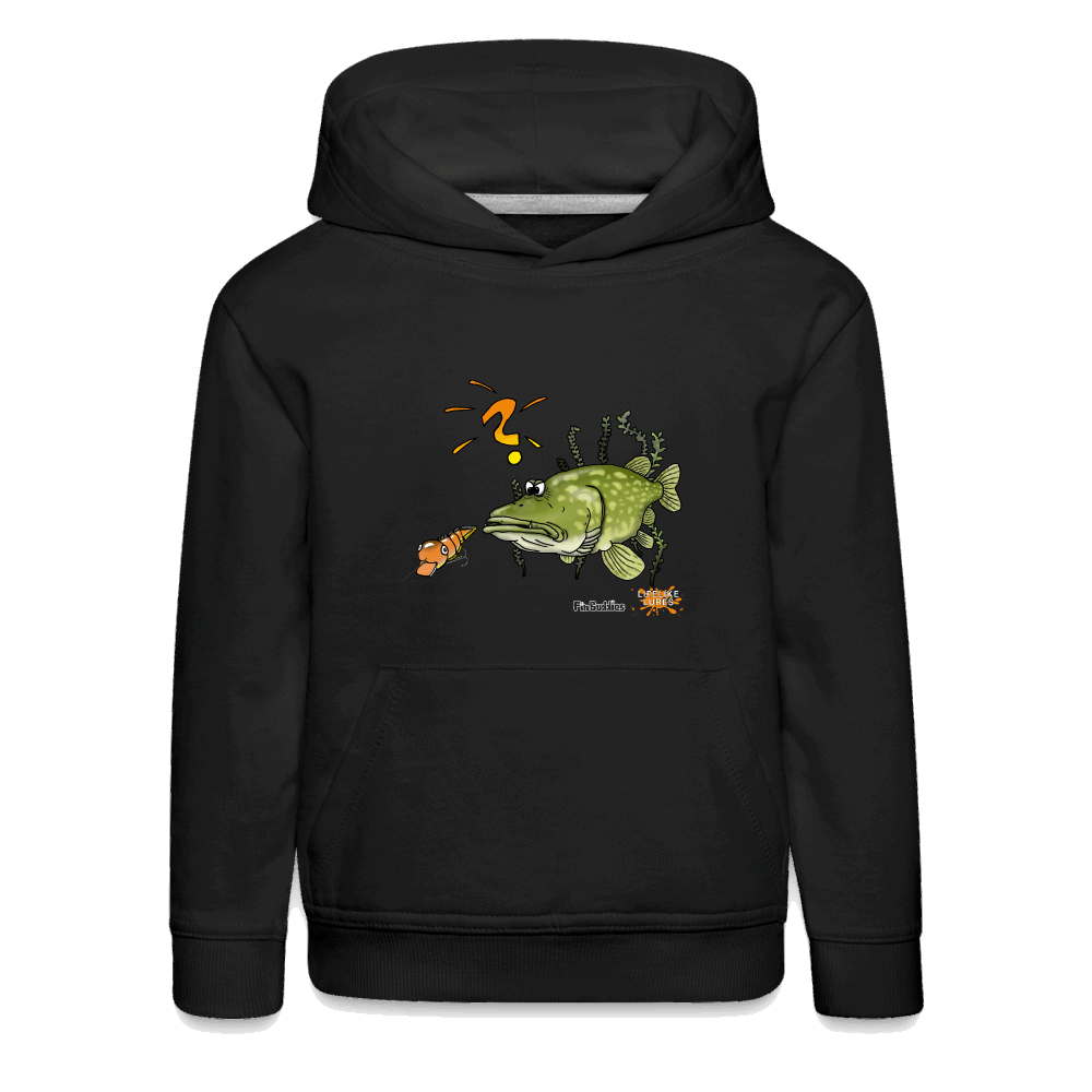 Nessy and the Mom - Kinder und Jugendliche Premium Hoodie - Schwarz