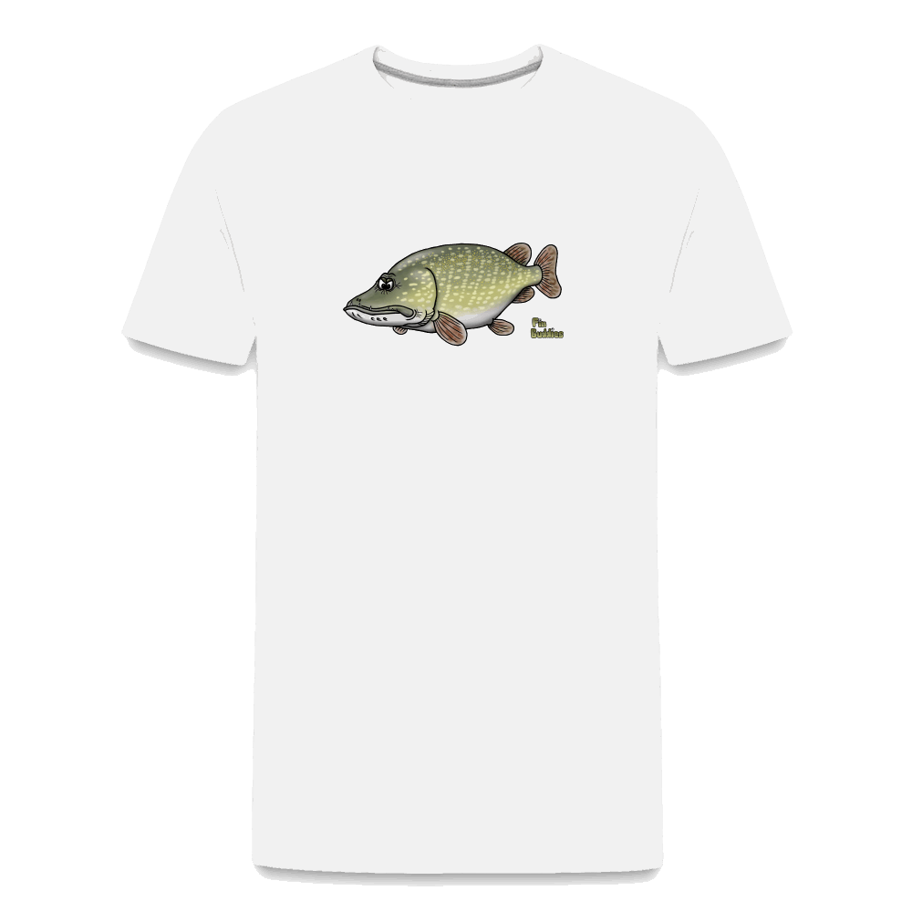 Hechtmutti - Männer Premium Bio T-Shirt - Weiß