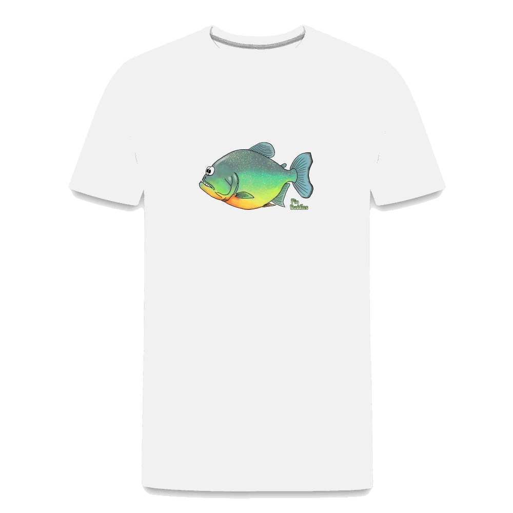 Piranha - Männer Premium Bio T-Shirt - Weiß