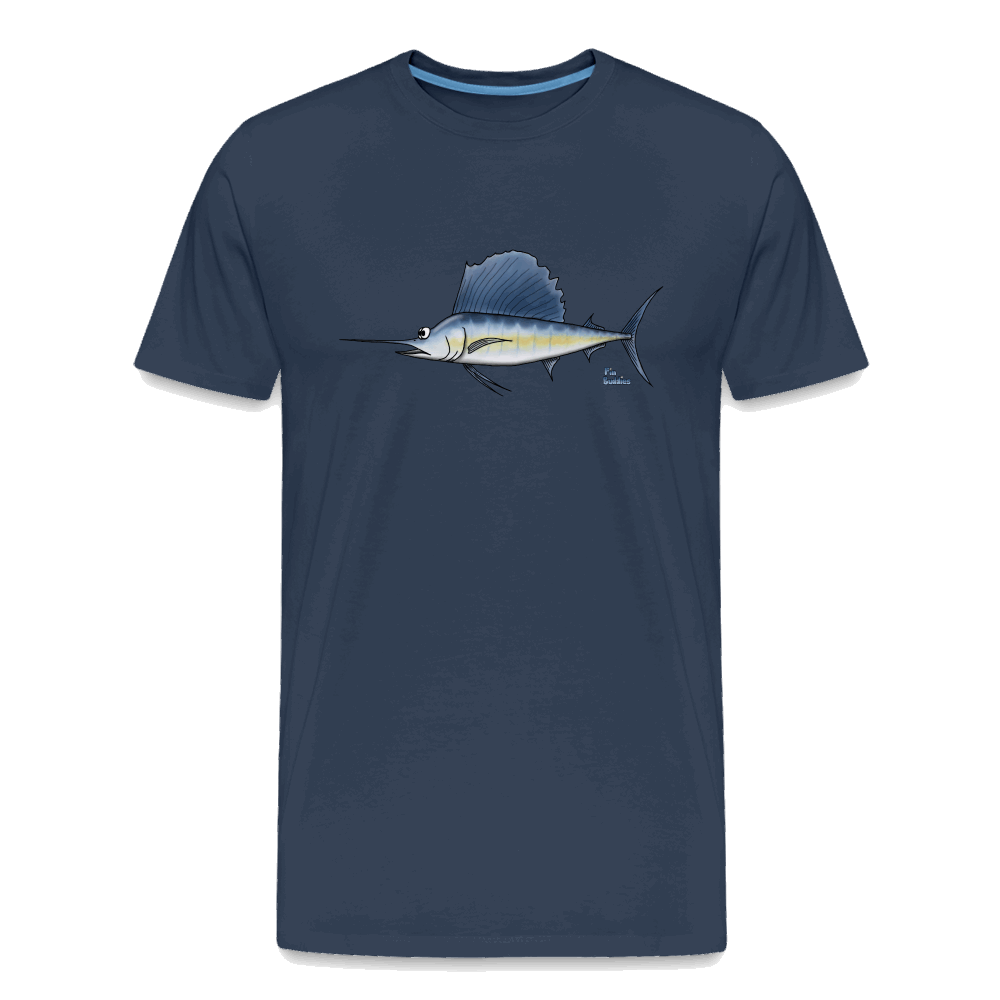 Segelfisch / Sailfish - Männer Premium Bio T-Shirt - Navy