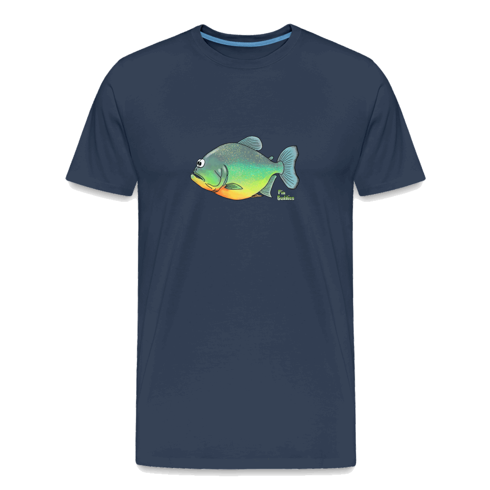 Piranha - Männer Premium Bio T-Shirt - Navy