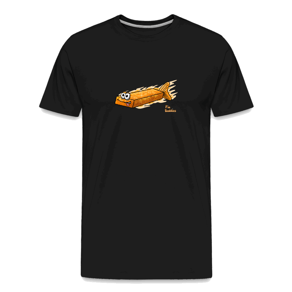 Fischstäbchen - Männer Premium Bio T-Shirt - Schwarz