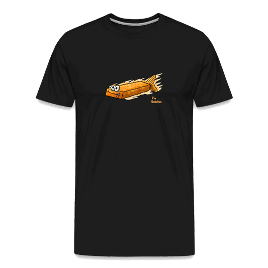 Fischstäbchen - Männer Premium Bio T-Shirt - Schwarz