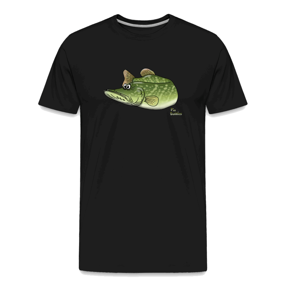 Grimmer Hecht - Männer Premium Bio T-Shirt - Schwarz