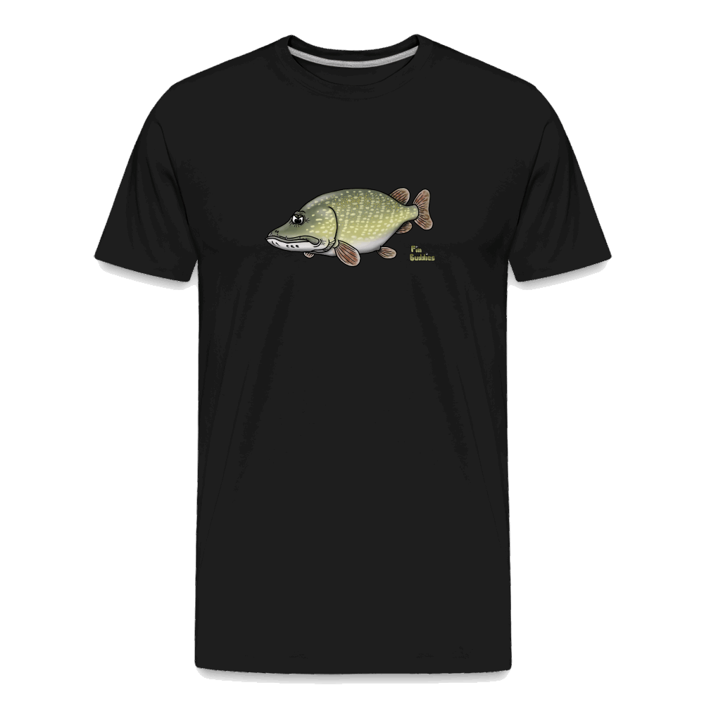 Hechtmutti - Männer Premium Bio T-Shirt - Schwarz