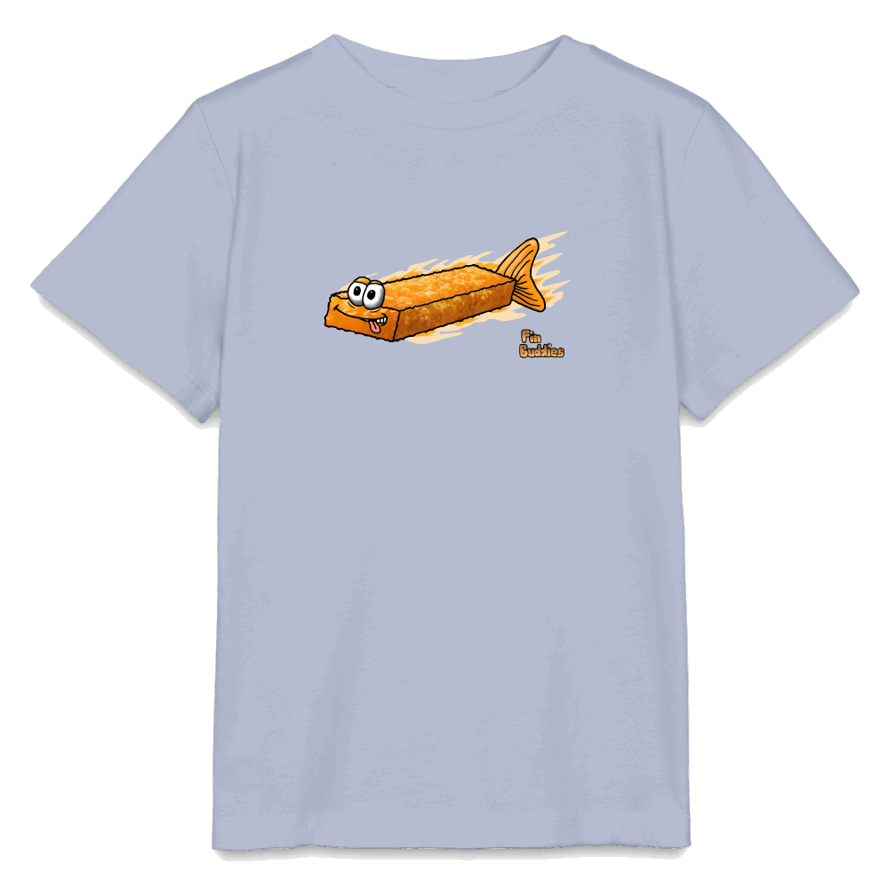 Fischstäbchen - Kinder Bio-T-Shirt - Lavendel-Violett