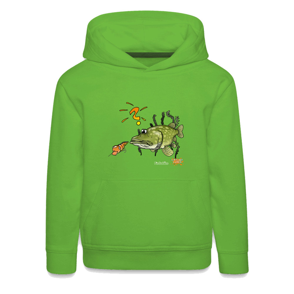 Nessy and the Mom - Kinder und Jugendliche Premium Hoodie - Hellgrün