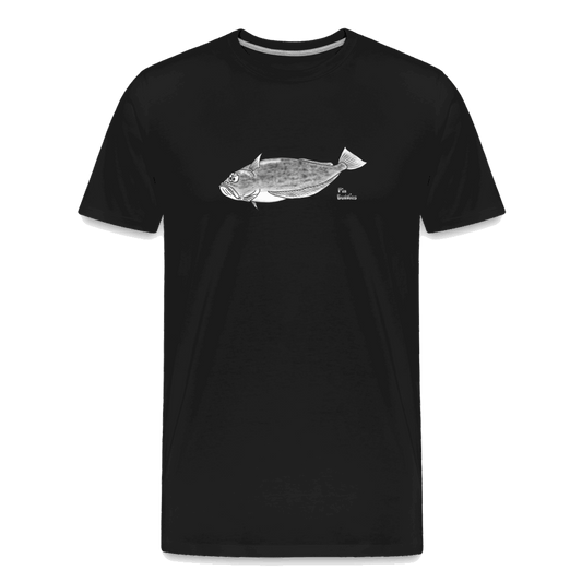 Heilbutt - Männer Premium Bio T-Shirt - Schwarz