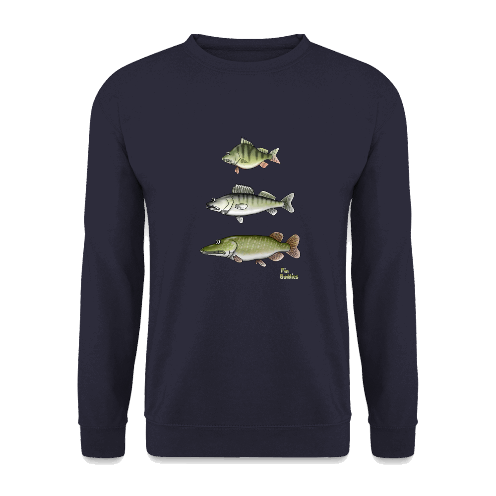 Hecht Zander Barsch Triple - Männer Pullover - Navy