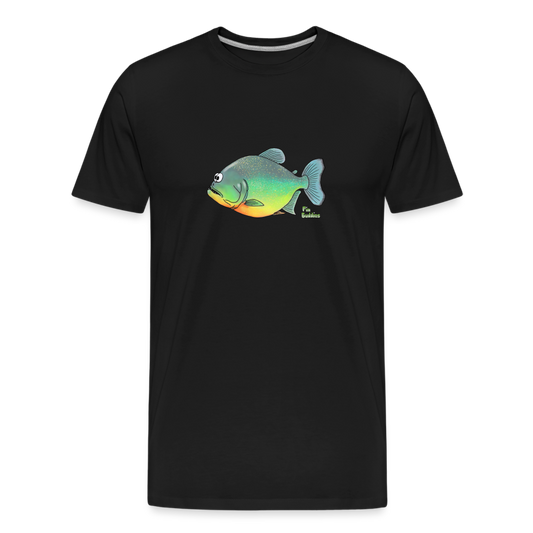 Piranha - Männer Premium Bio T-Shirt - Schwarz