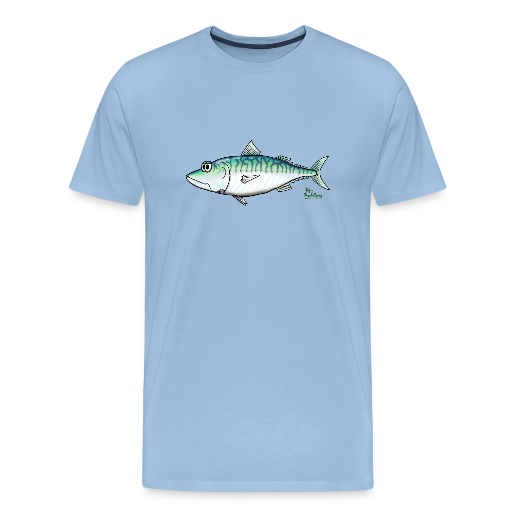 Makrele - Männer Premium Bio T-Shirt - Sky