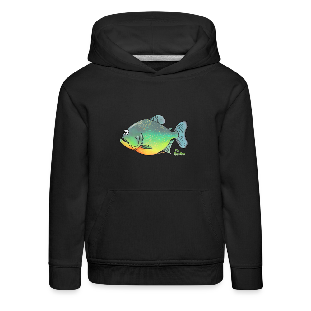 Piranha - Kinder und Jugendliche Premium Hoodie - Schwarz