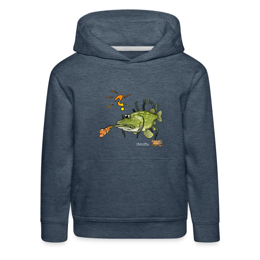 Nessy and the Mom - Kinder und Jugendliche Premium Hoodie - Jeansblau