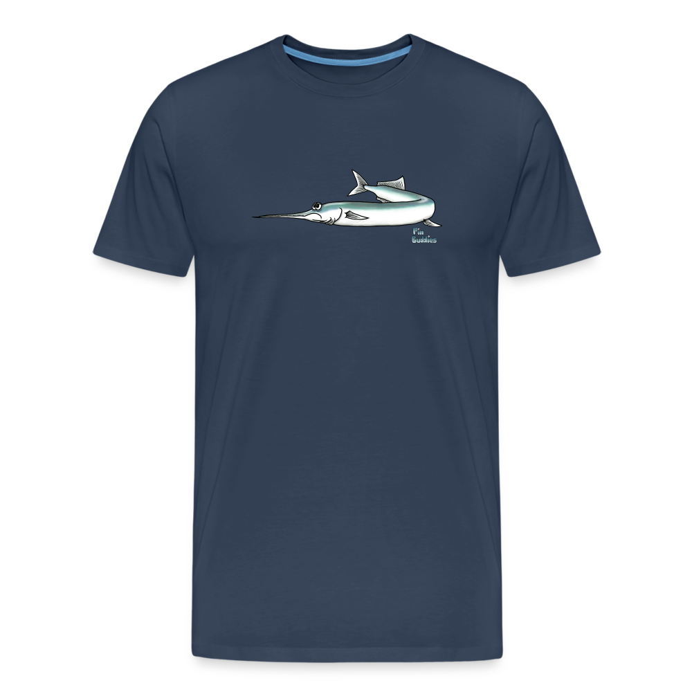 Hornhecht - Männer Premium Bio T-Shirt - Navy