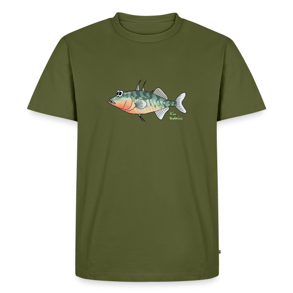 Stichling - Männer Premium Bio T-Shirt - Khaki