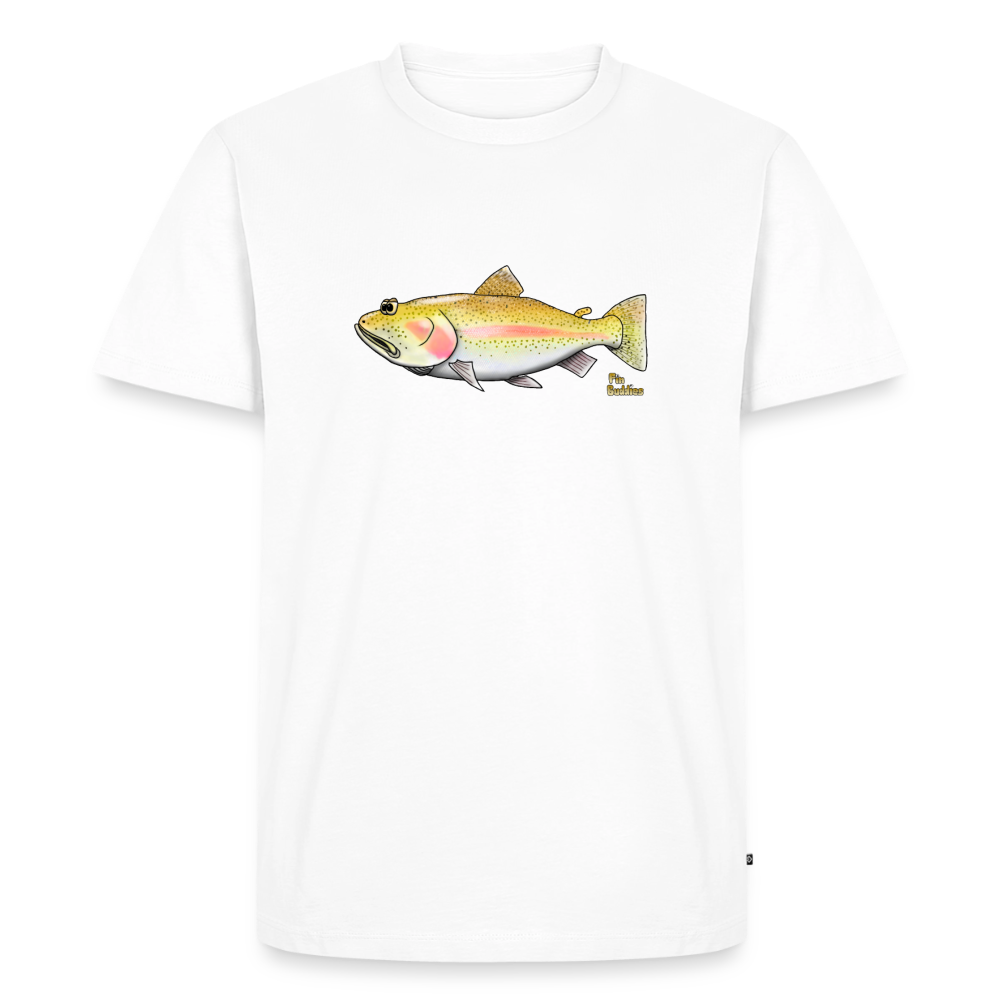 Goldforelle - Männer Premium Bio T-Shirt - Weiß