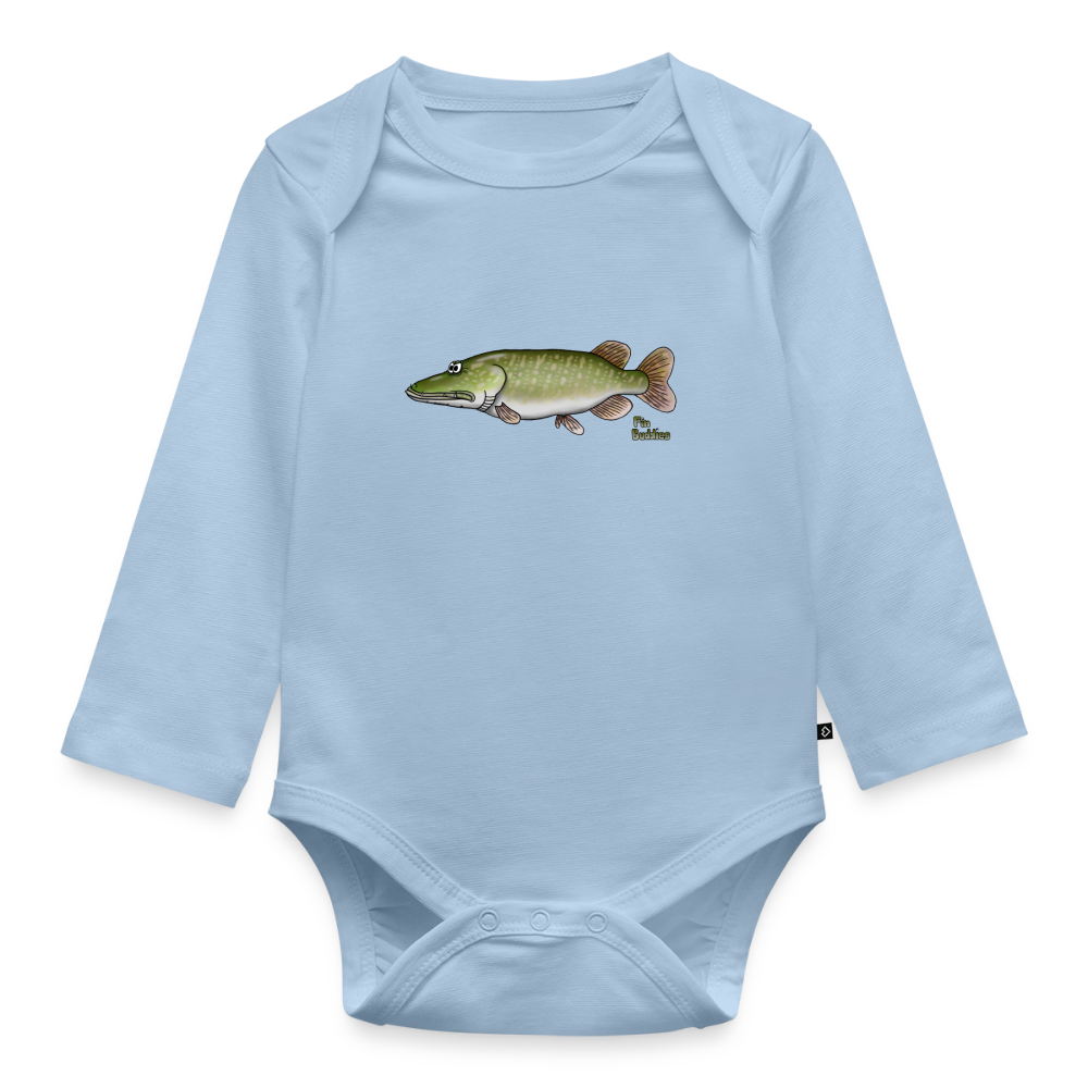 Hecht - Baby Bio-Langarm-Body - Hellblau