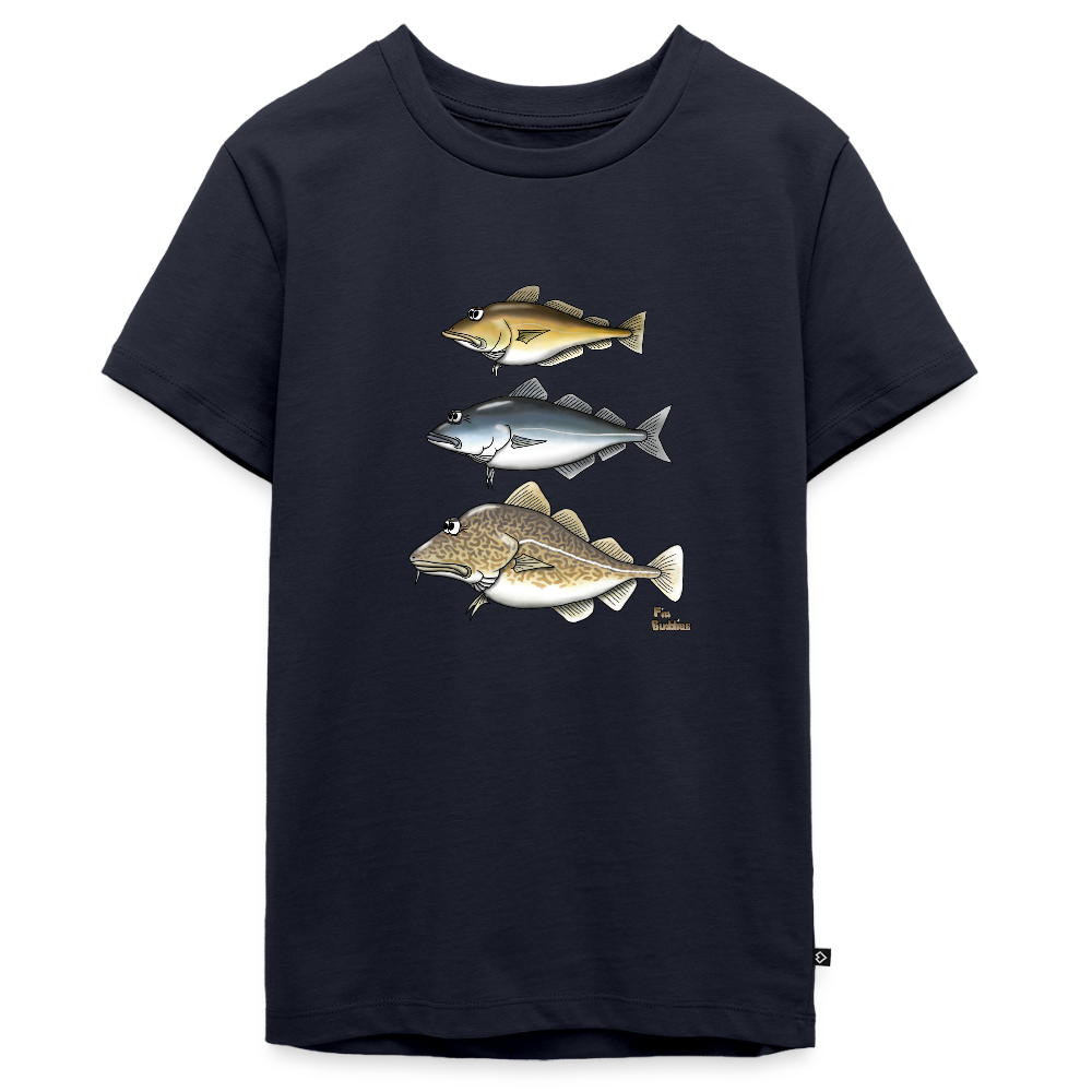 Norwegen-Triple  - Teenager Premium Bio T-Shirt - Navy