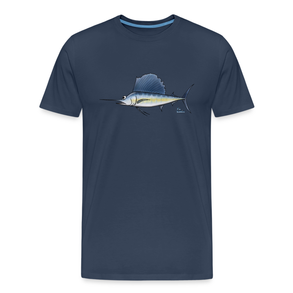 Segelfisch / Sailfish - Männer Premium Bio T-Shirt - Navy