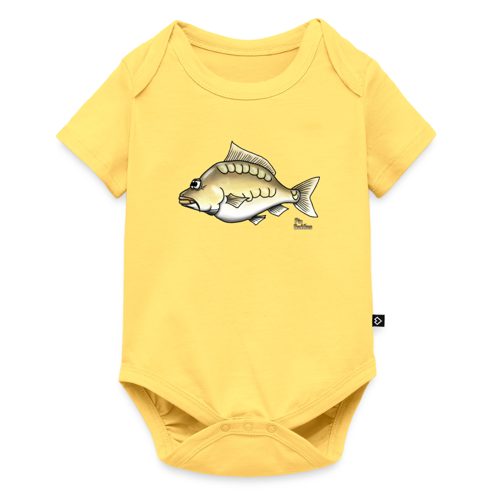Baby Bio-Kurzarm-Body - Pastellgelb