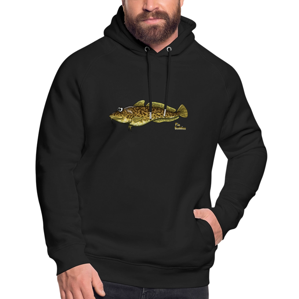 Quappe - Angler-Bio-Hoodie - Schwarz