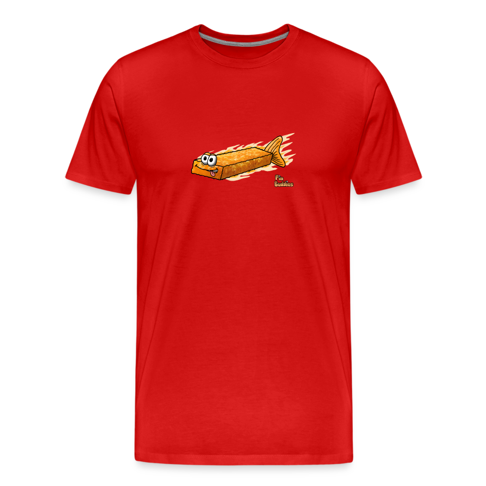 Fischstäbchen - Männer Premium Bio T-Shirt - Rot