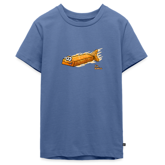 Fischstäbchen - Teenager Premium Bio T-Shirt - Taubenblau