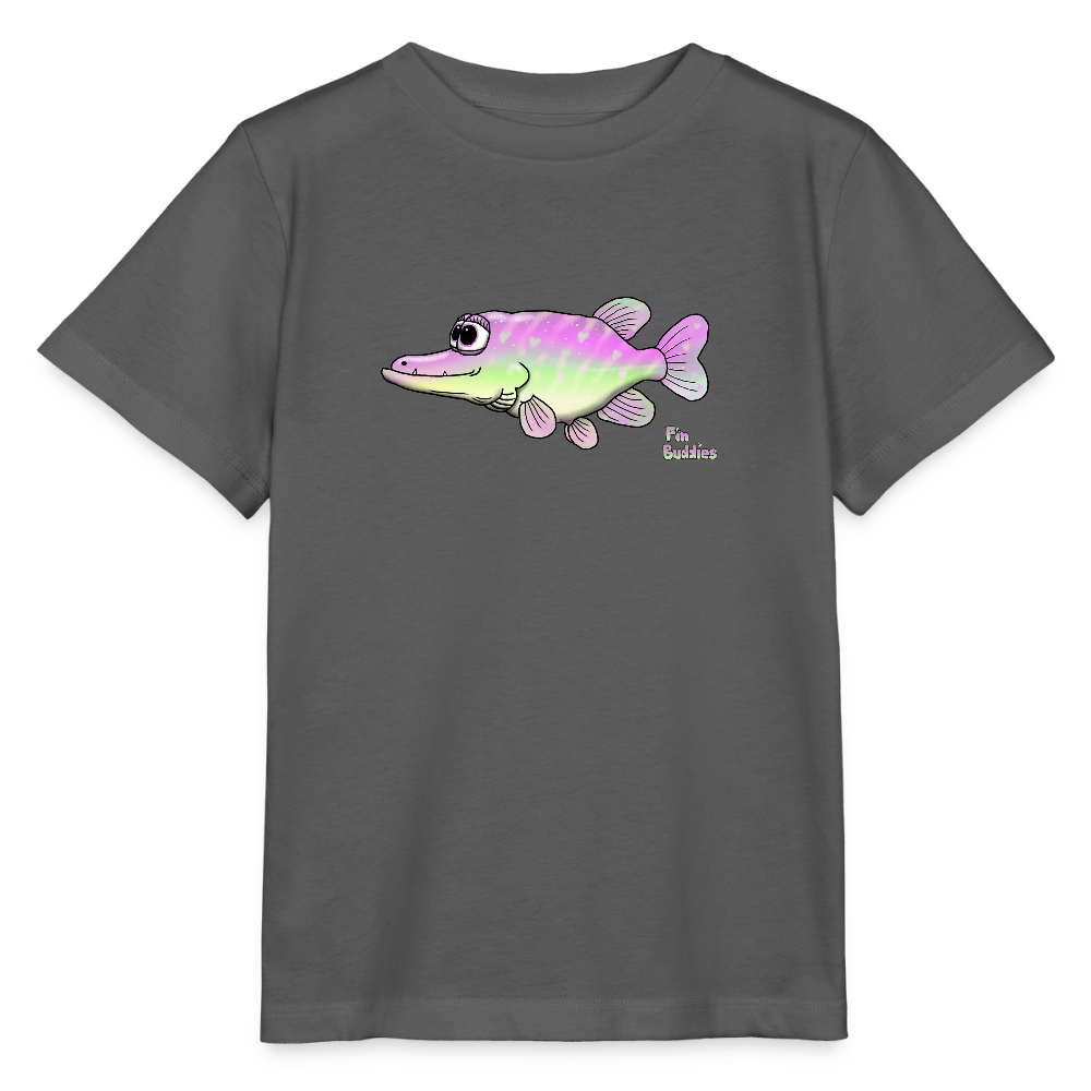 Girlie Pike - Kinder Bio-T-Shirt - Anthrazit