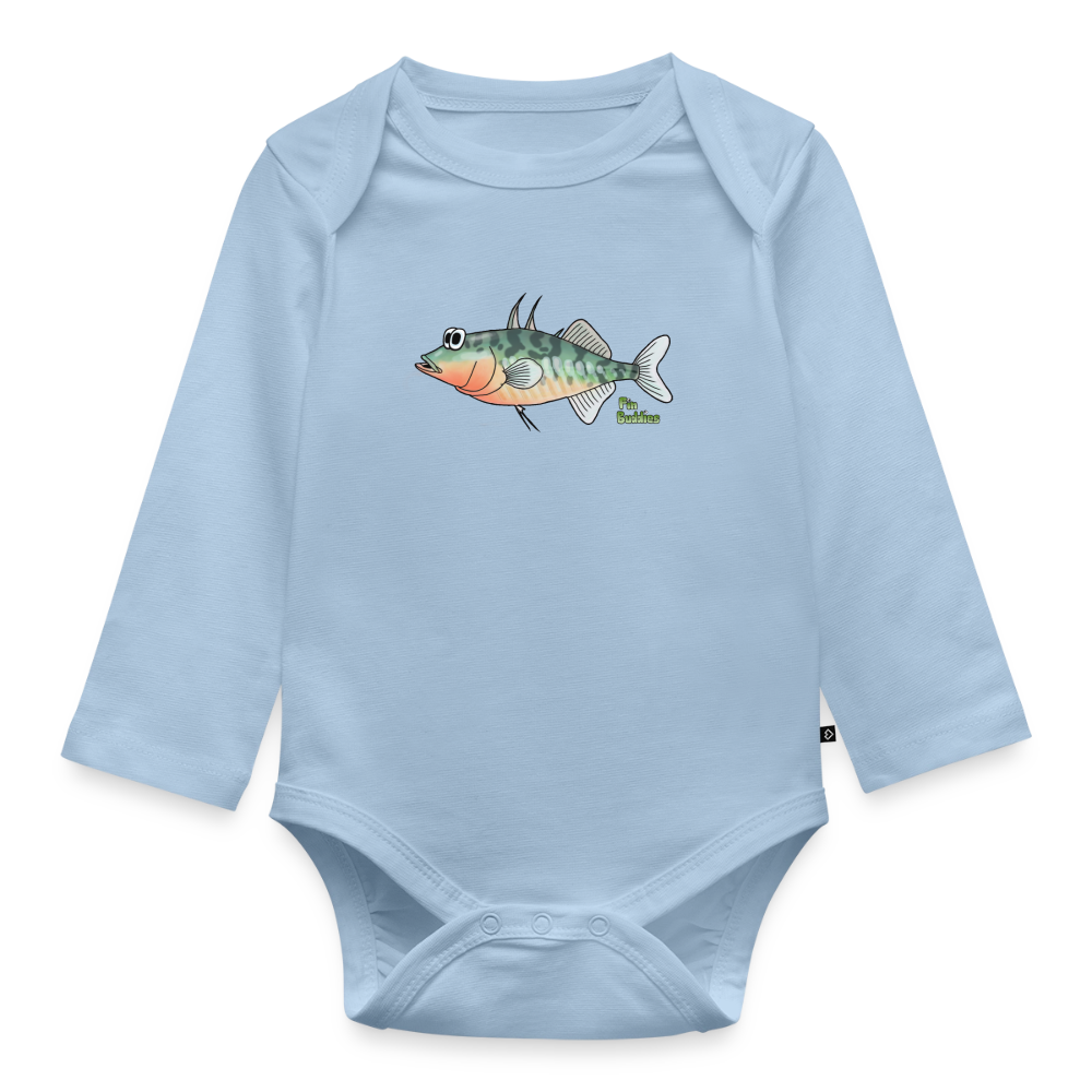 Stichling - Baby Bio-Langarm-Body - Hellblau