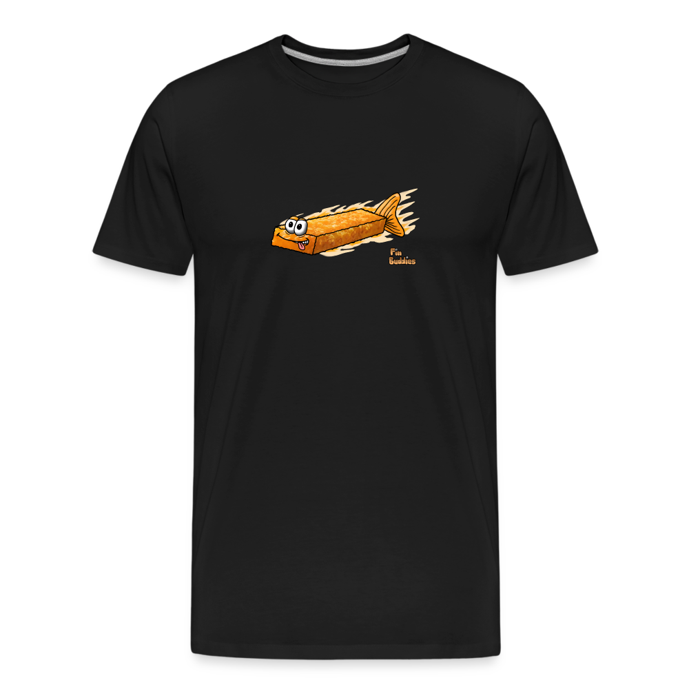 Fischstäbchen - Männer Premium Bio T-Shirt - Schwarz