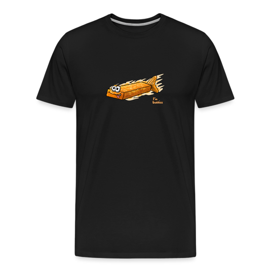 Fischstäbchen - Männer Premium Bio T-Shirt - Schwarz