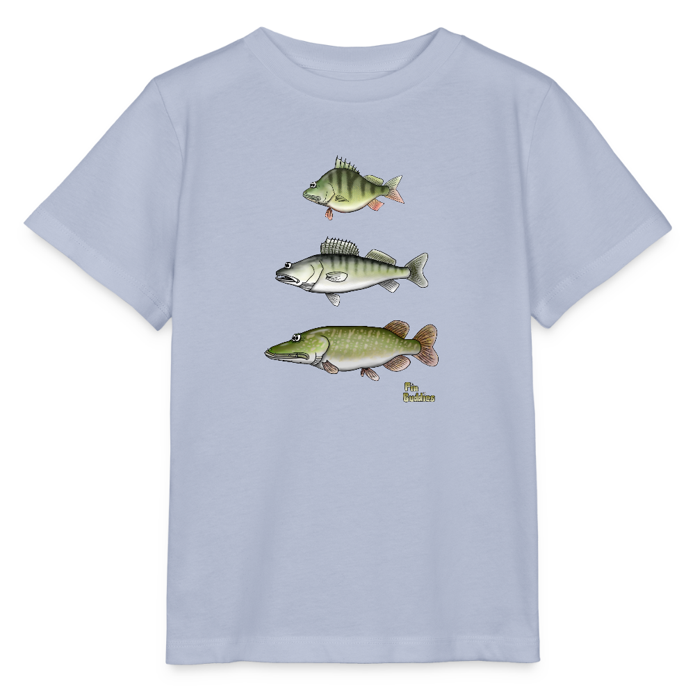 Hecht Zander Barsch Triple - Kinder Bio-T-Shirt - Lavendel-Violett