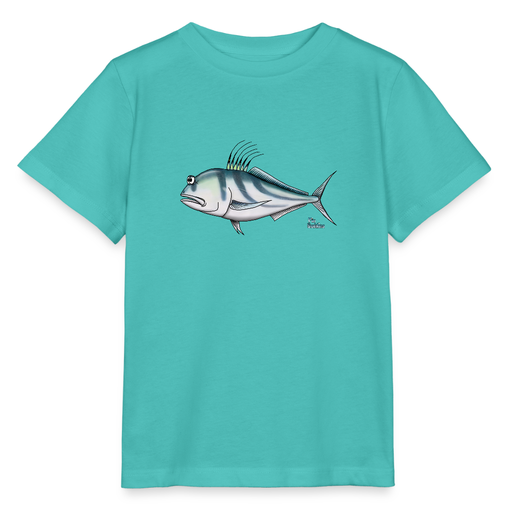 Rooster - Kinder Bio-T-Shirt - Poolblau