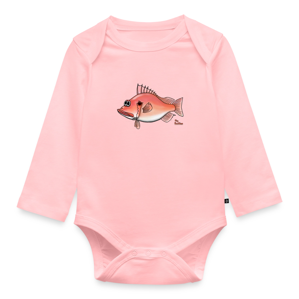 Rotbarsch - Baby Bio-Langarm-Body - Rosa